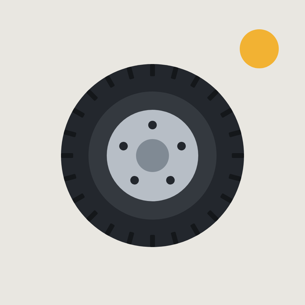 Illustration of a car tyre